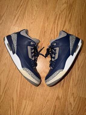 Air Jordan 3 Retro Georgetown CT8532-401‼️SHIP FAST‼️ SZ 13M NO BOX